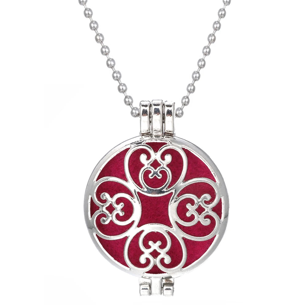 Aromatherapy Tree of Life Necklace | Essential Oil Diffuser Pendant Jewelry