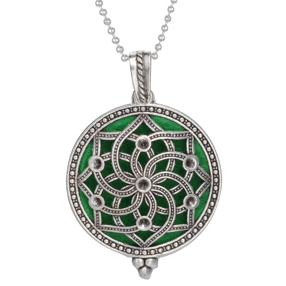 Aromatherapy Tree of Life Necklace | Essential Oil Diffuser Pendant Jewelry