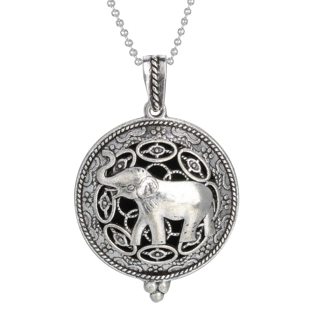 Aromatherapy Tree of Life Necklace | Essential Oil Diffuser Pendant Jewelry
