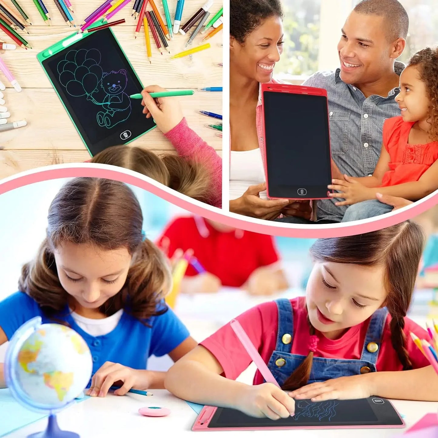 8.5-Inch LCD Writing Tablet | LED Drawing Board & Erasable Sketchpad for Kids