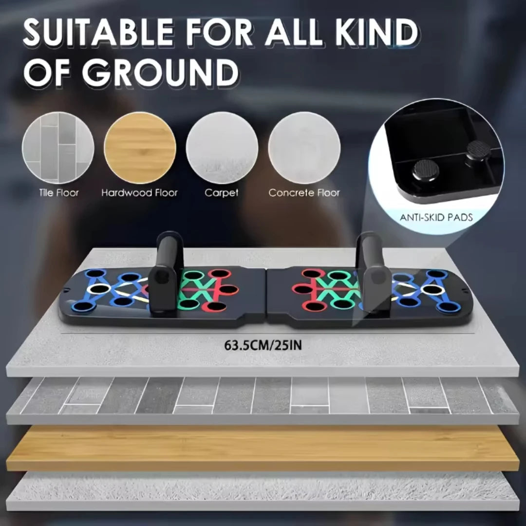Portable Push-Up Board | Foldable Multifunction Fitness Equipment with Handles