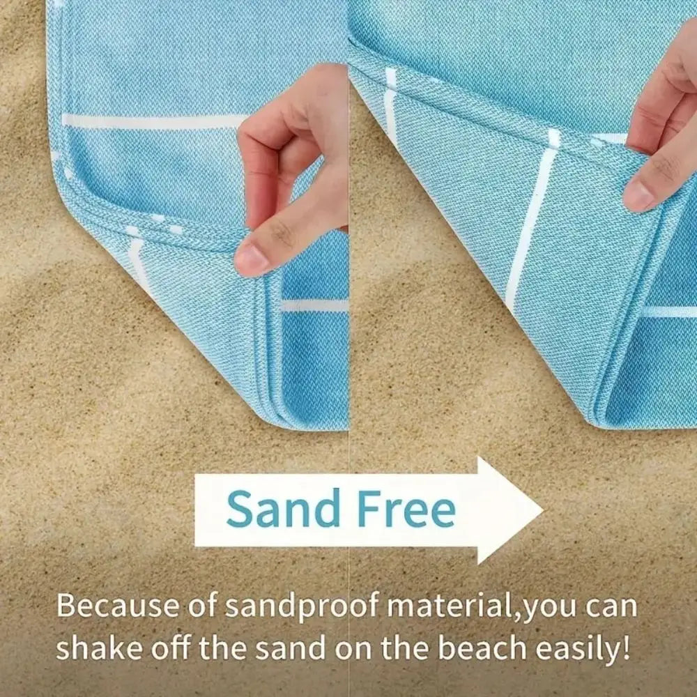 Turkish Beach Towel | Oversized Quick-Dry Sand-Free Towel for Pool & Travel