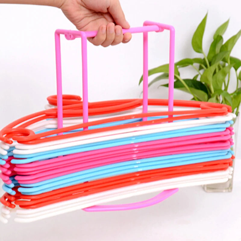 Hanger Organizer Rack | Closet & Laundry Room Clothes Hanger Storage Holder