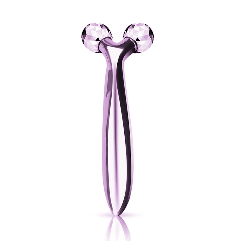 3D Y-Shaped Facial Massage Roller | 360° Rotating Face Slimming & Lifting Tool