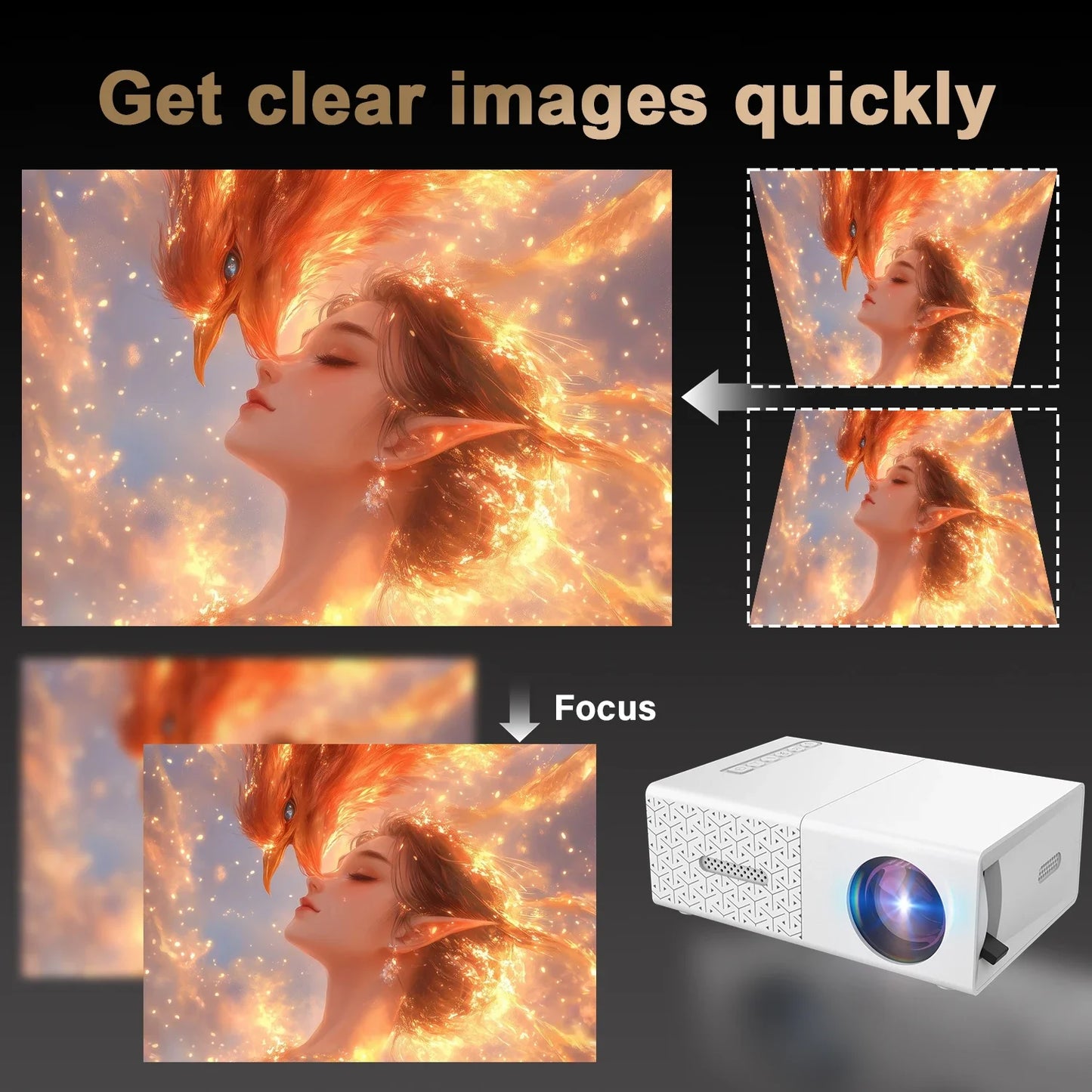 Mini HD Projector | Portable LED Home Theater with USB & HDMI Support