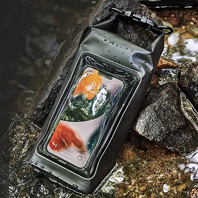 2L Waterproof Dry Bag | Touch Screen Outdoor Sack for Kayak, Rafting & Camping