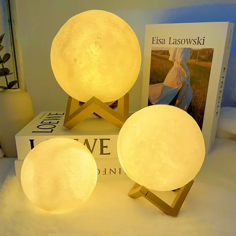 LED Moon Galaxy Lamp | 3D Night Light for Bedroom Décor & Gifts