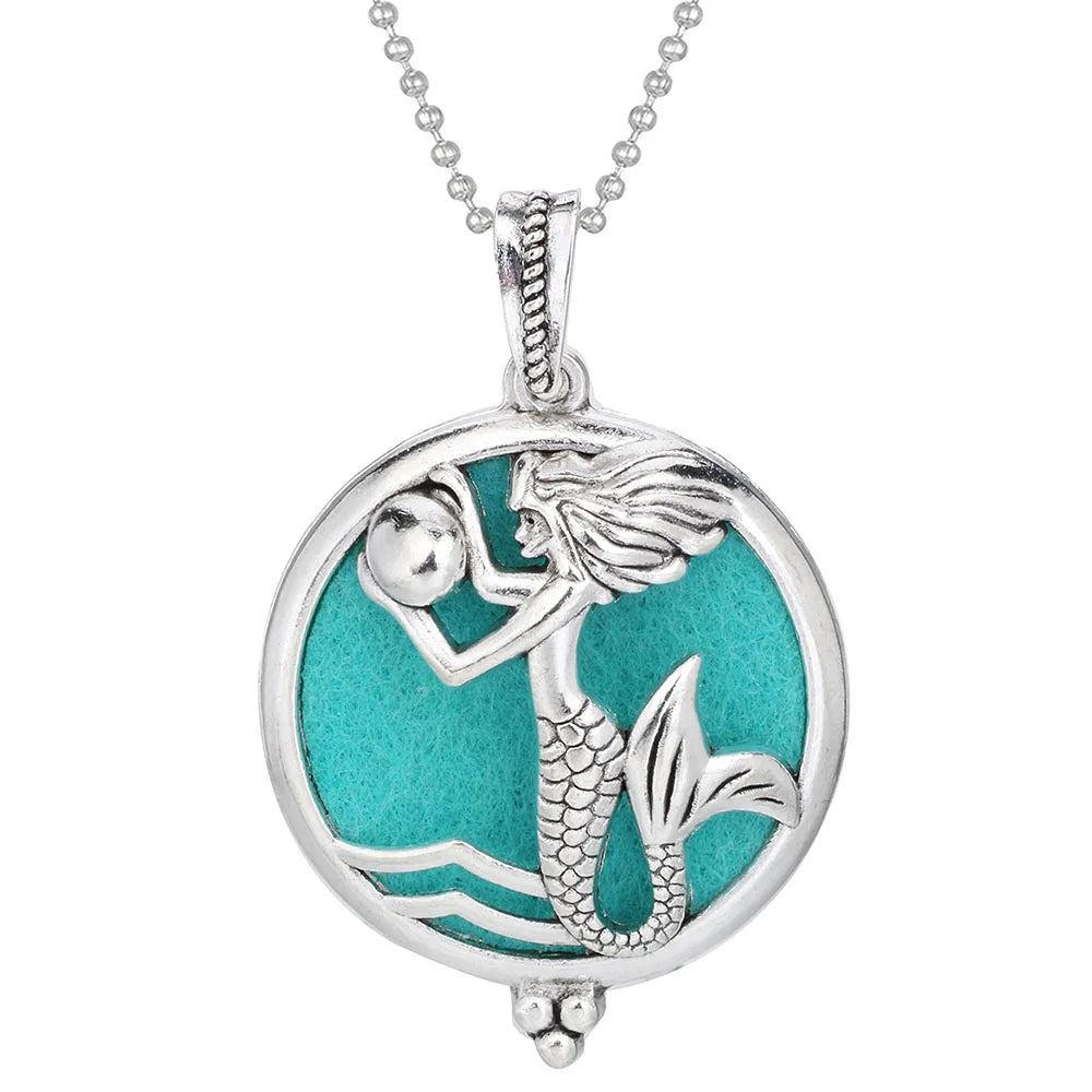 Aromatherapy Tree of Life Necklace | Essential Oil Diffuser Pendant Jewelry