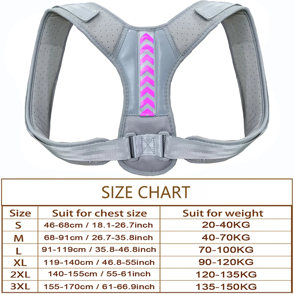 Posture Corrector Back Brace | Adjustable Spine & Shoulder Support for Pain Relief