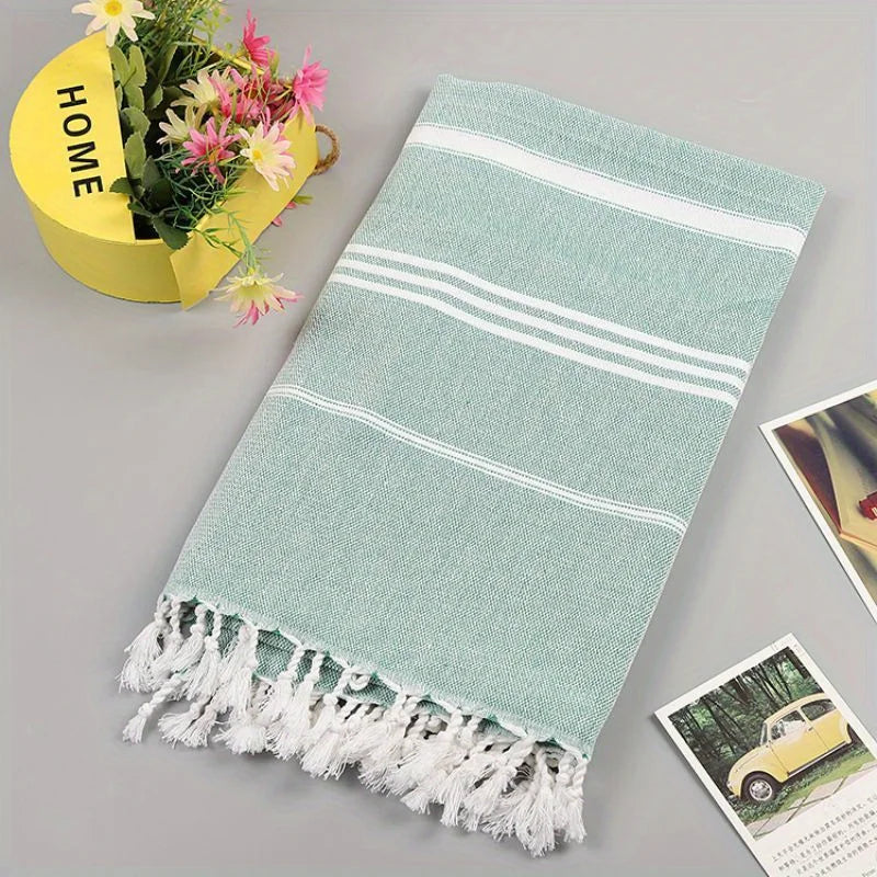 Turkish Beach Towel | Oversized Quick-Dry Sand-Free Towel for Pool & Travel