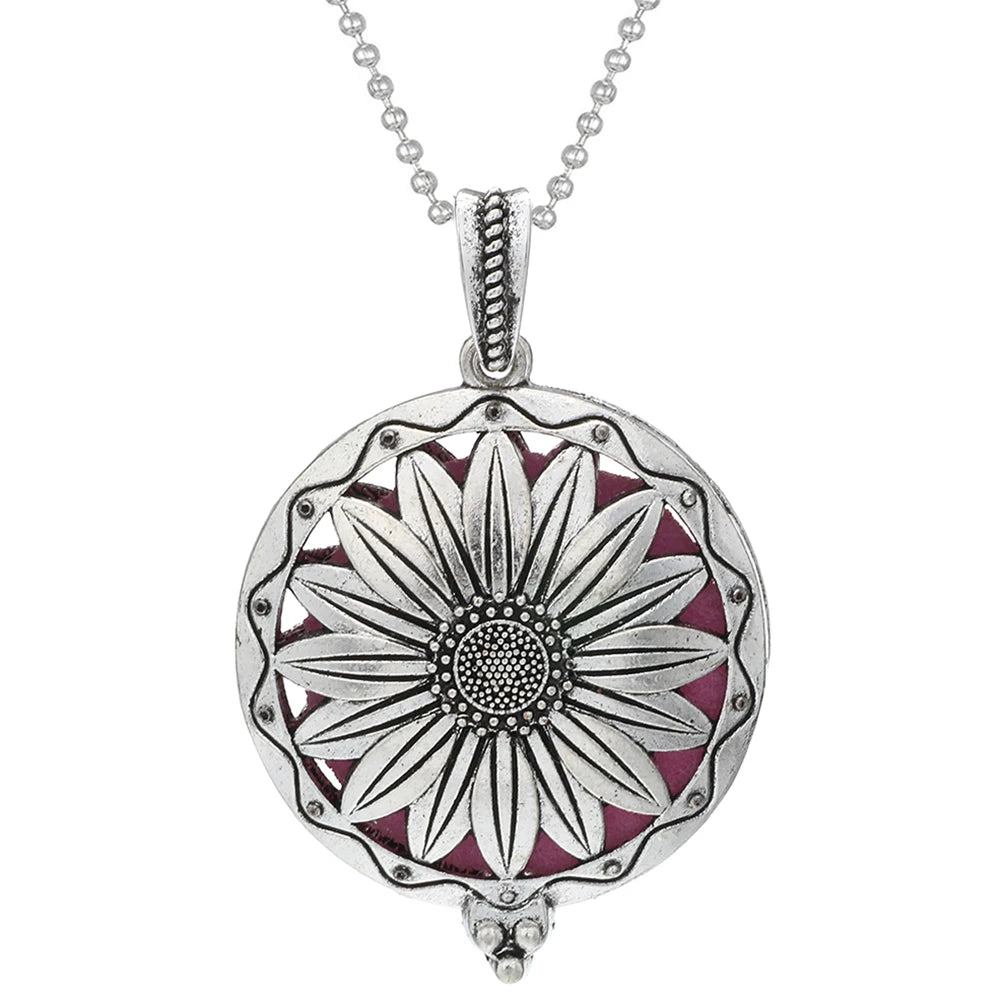 Aromatherapy Tree of Life Necklace | Essential Oil Diffuser Pendant Jewelry