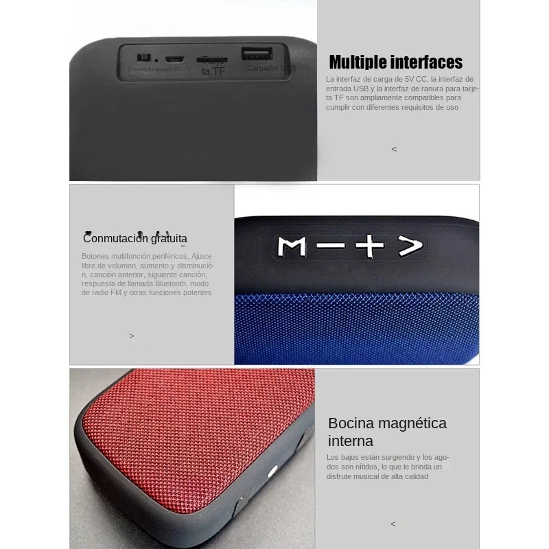 Portable Mini Wireless Speaker | USB Outdoor Sound Box with SD/TF & FM Radio