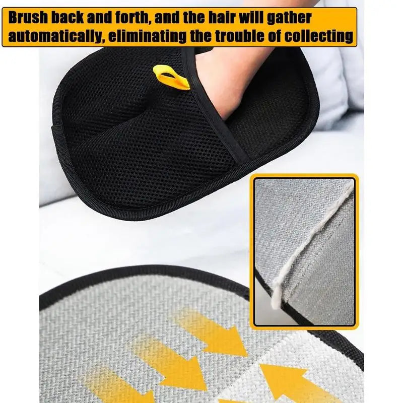 Pet Grooming Gloves | Double-Sided Deshedding & Massage Mitt for Dogs & Cats