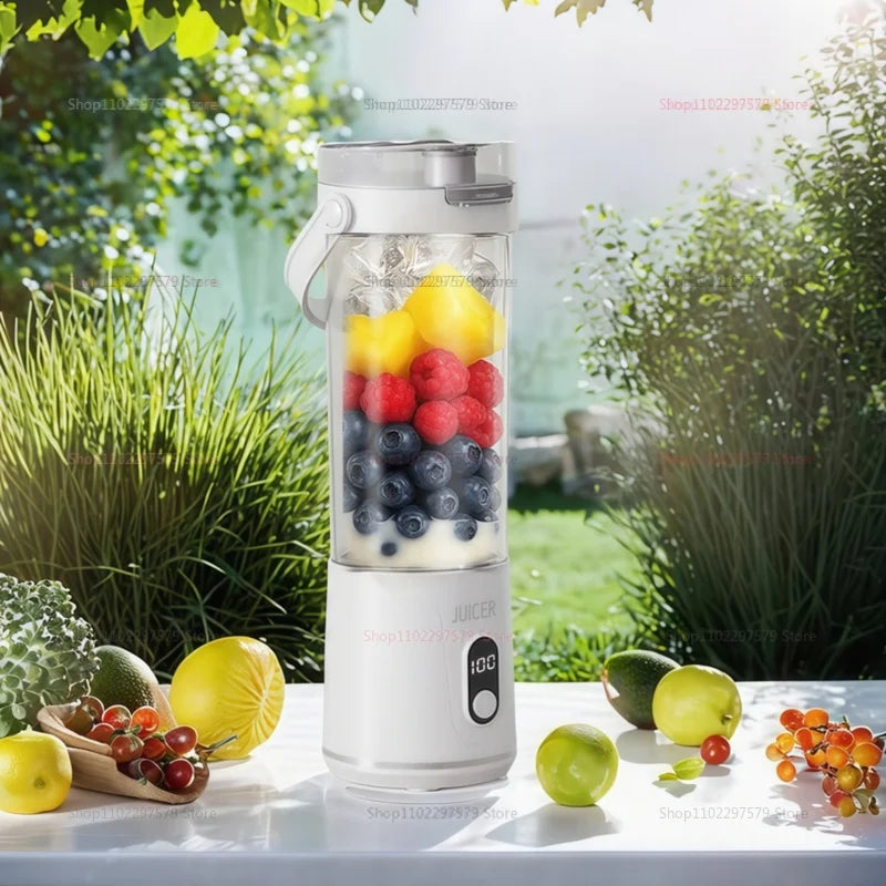 Portable Blender 600ml | USB Rechargeable Smoothie Maker & Personal Fruit Juicer
