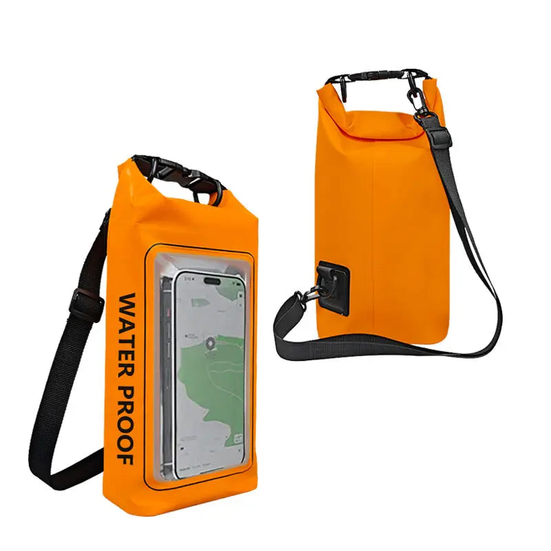 2L Waterproof Dry Bag | Touch Screen Outdoor Sack for Kayak, Rafting & Camping