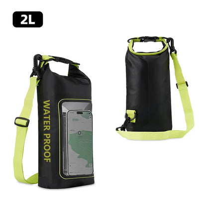 2L Waterproof Dry Bag | Touch Screen Outdoor Sack for Kayak, Rafting & Camping