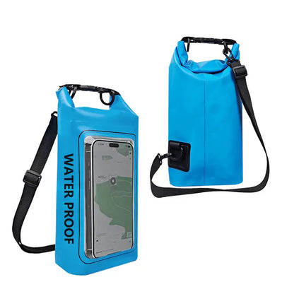 2L Waterproof Dry Bag | Touch Screen Outdoor Sack for Kayak, Rafting & Camping