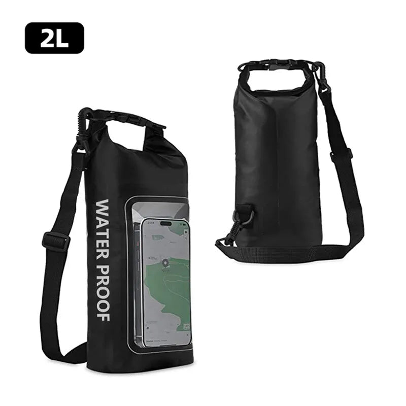 2L Waterproof Dry Bag | Touch Screen Outdoor Sack for Kayak, Rafting & Camping