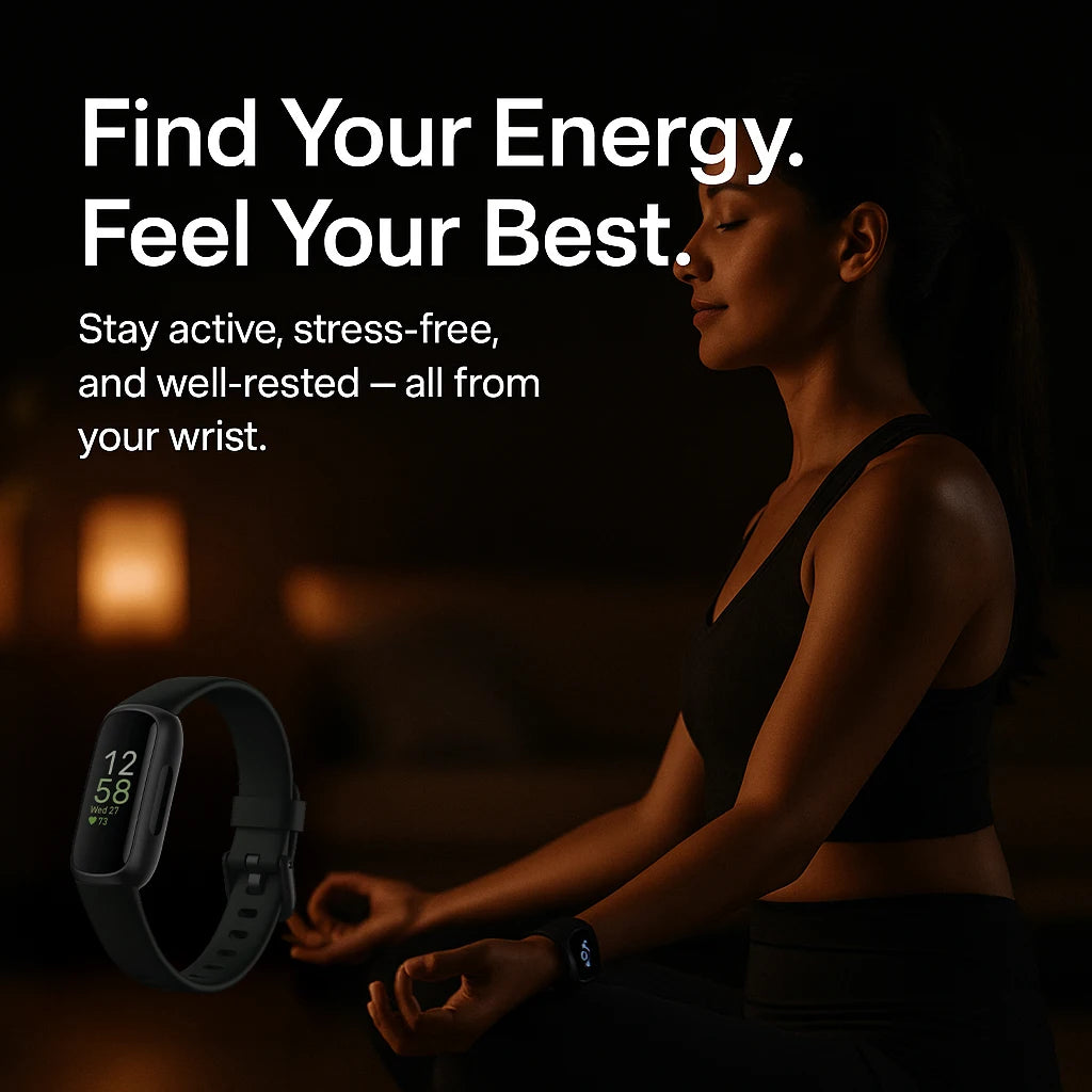 Fitbit Inspire 3 | Smart Fitness Tracker with Heart Rate, Sleep & Stress Monitoring