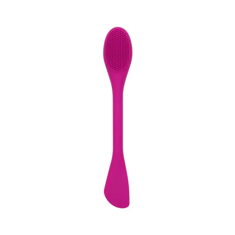 Double-Headed Silicone Face Cleansing Brush | Facial Mask Applicator & Makeup Tool