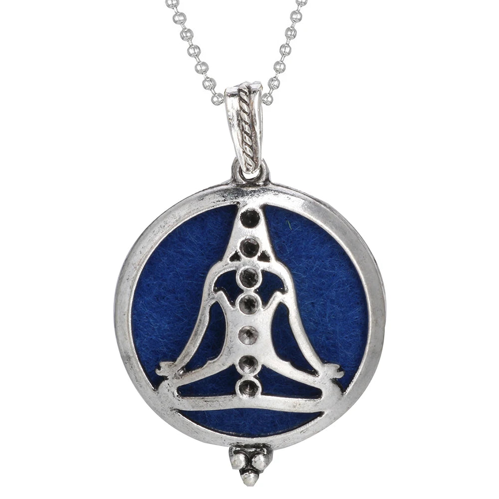 Aromatherapy Tree of Life Necklace | Essential Oil Diffuser Pendant Jewelry