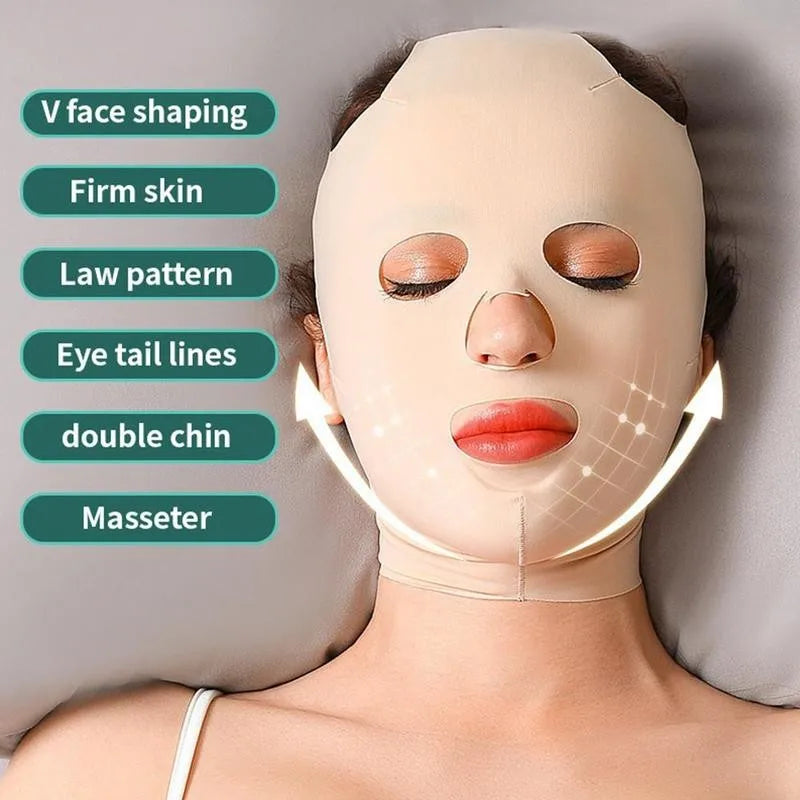 3D Face Lifting Mask | Reusable V-Shaper Slimming Band for Beauty & Sleep