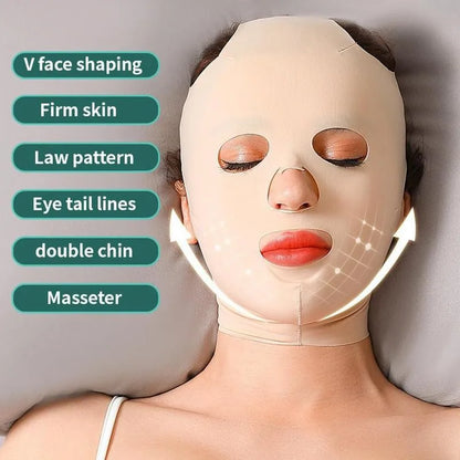 3D Face Lifting Mask | Reusable V-Shaper Slimming Band for Beauty & Sleep
