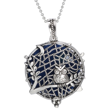 Aromatherapy Tree of Life Necklace | Essential Oil Diffuser Pendant Jewelry