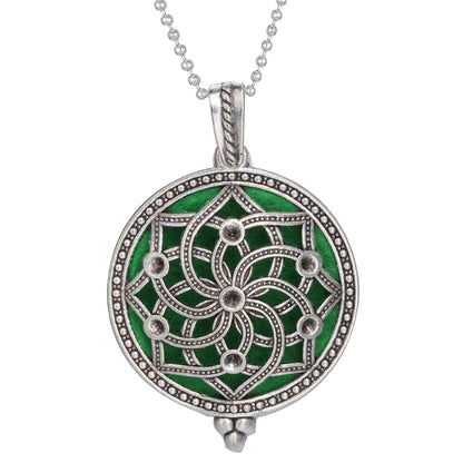 Aromatherapy Tree of Life Necklace | Essential Oil Diffuser Pendant Jewelry