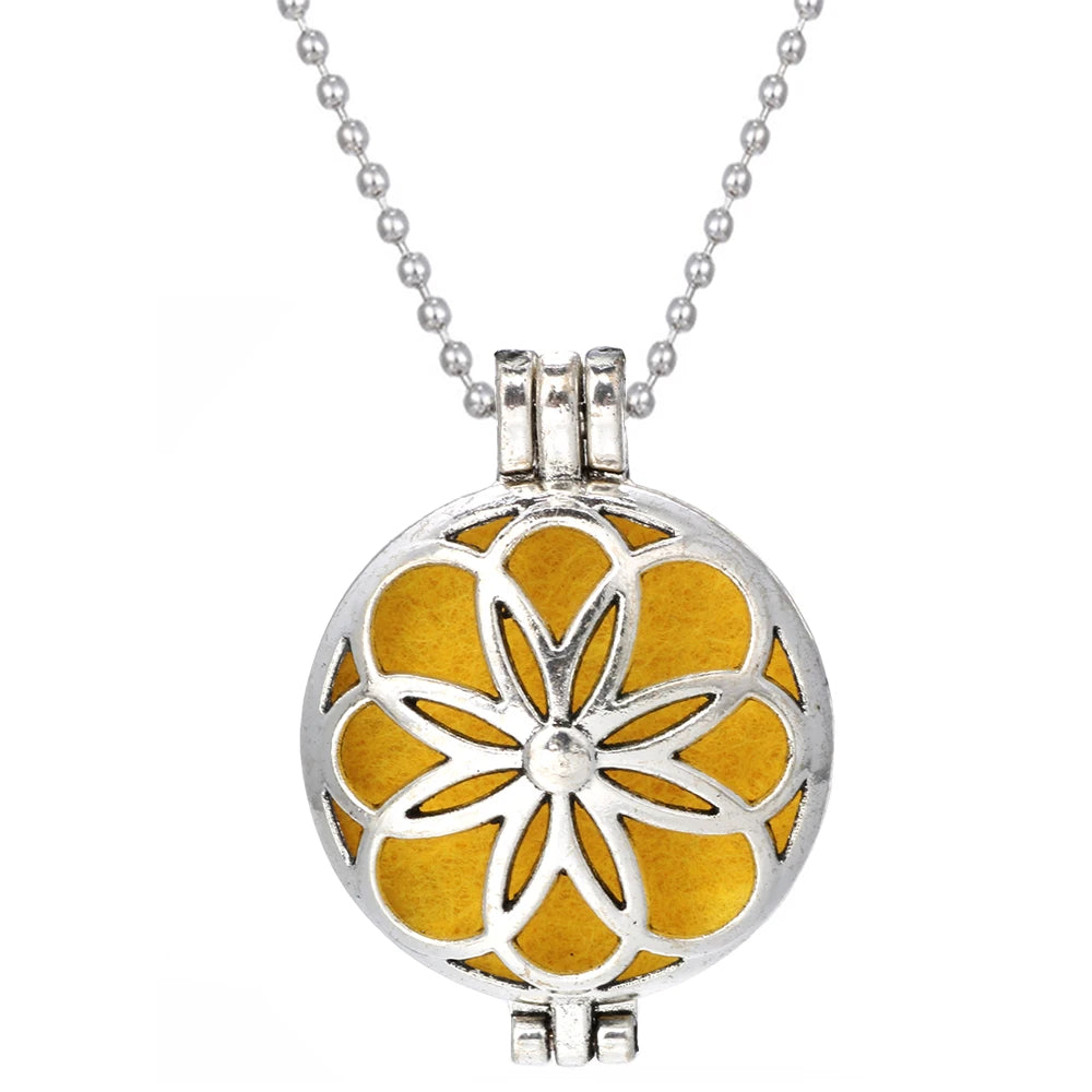 Aromatherapy Tree of Life Necklace | Essential Oil Diffuser Pendant Jewelry
