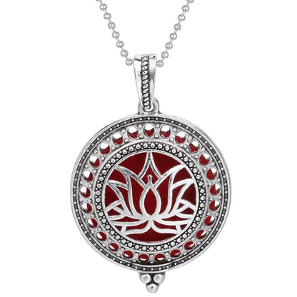 Aromatherapy Tree of Life Necklace | Essential Oil Diffuser Pendant Jewelry
