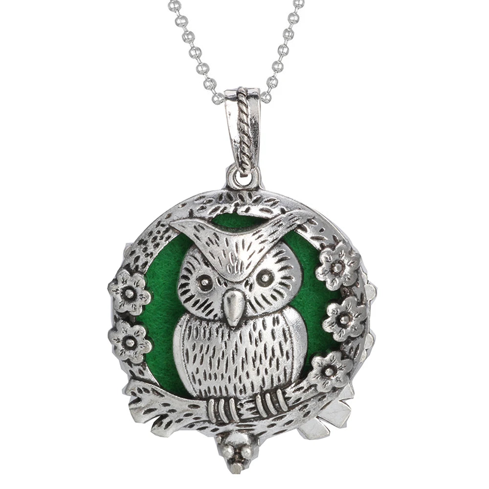 Aromatherapy Tree of Life Necklace | Essential Oil Diffuser Pendant Jewelry