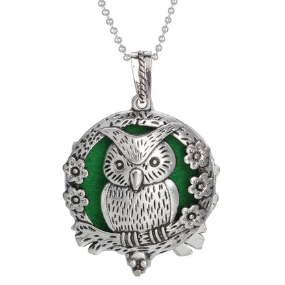 Aromatherapy Tree of Life Necklace | Essential Oil Diffuser Pendant Jewelry