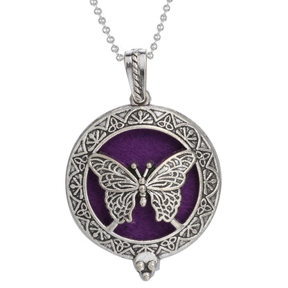 Aromatherapy Tree of Life Necklace | Essential Oil Diffuser Pendant Jewelry