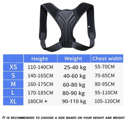Posture Corrector Back Brace | Adjustable Spine & Shoulder Support for Pain Relief