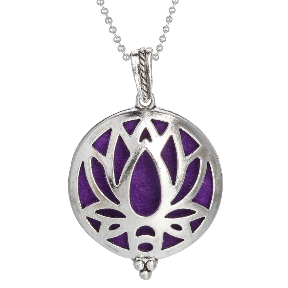Aromatherapy Tree of Life Necklace | Essential Oil Diffuser Pendant Jewelry