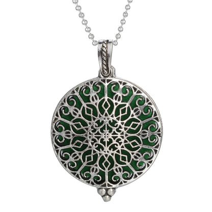 Aromatherapy Tree of Life Necklace | Essential Oil Diffuser Pendant Jewelry