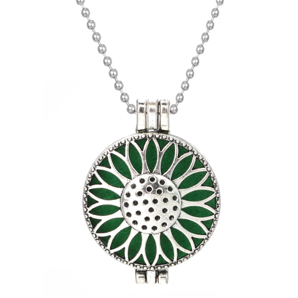 Aromatherapy Tree of Life Necklace | Essential Oil Diffuser Pendant Jewelry
