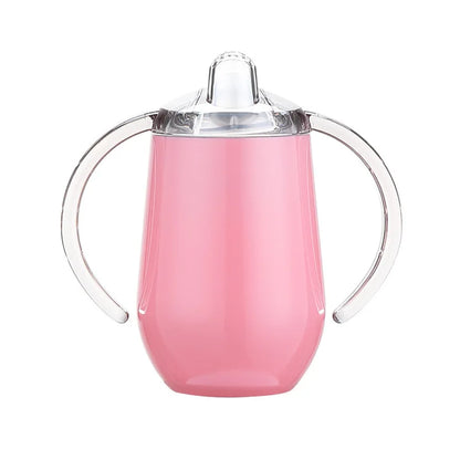 10oz Sippy Cup | Spill-Proof Stainless Steel Insulated Tumbler for Kids & Babies