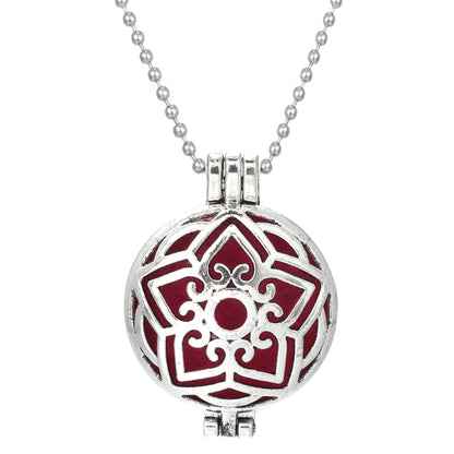 Aromatherapy Tree of Life Necklace | Essential Oil Diffuser Pendant Jewelry