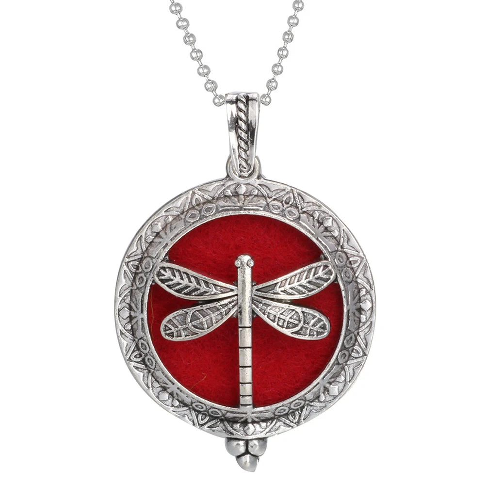 Aromatherapy Tree of Life Necklace | Essential Oil Diffuser Pendant Jewelry