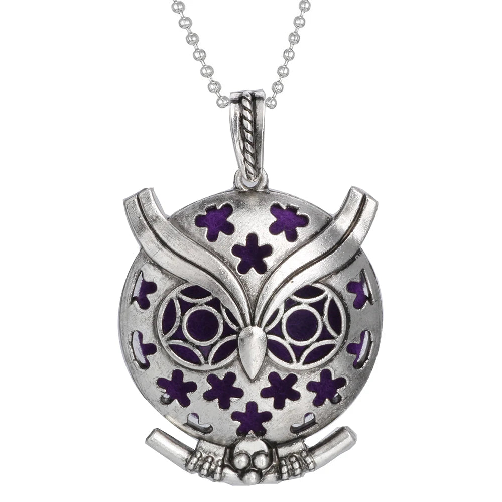 Aromatherapy Tree of Life Necklace | Essential Oil Diffuser Pendant Jewelry