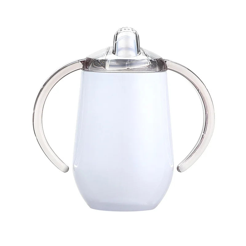 10oz Sippy Cup | Spill-Proof Stainless Steel Insulated Tumbler for Kids & Babies