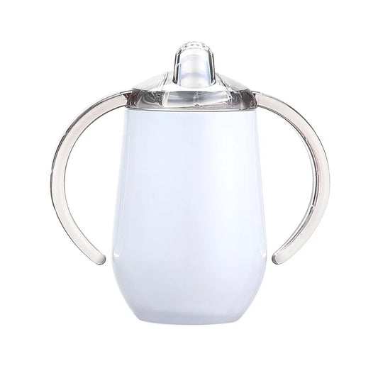 10oz Sippy Cup | Spill-Proof Stainless Steel Insulated Tumbler for Kids & Babies