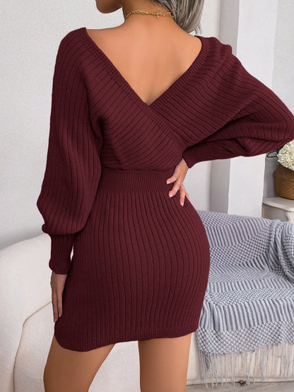 Bodycon Sweater Dress for Women | Long Sleeve Knitted Winter Casual Dress