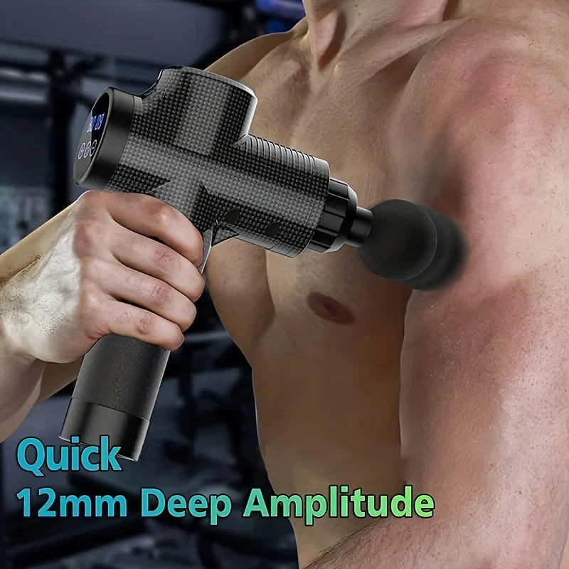 Professional Massage Gun | LCD Display Deep Tissue Massager with 99 Speed Levels