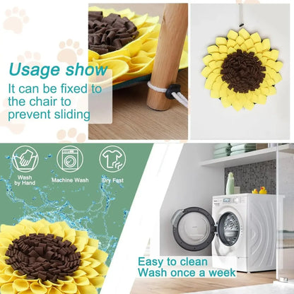 Dog Snuffle Mat | Interactive Slow Feeding Puzzle Toy for Puppies & Stress Relief