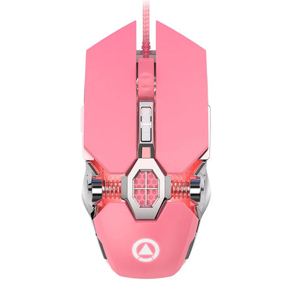 Ergonomic RGB Gaming Mouse | Wired 3200DPI USB 6-Button Mute LED Mouse for PC & Laptop