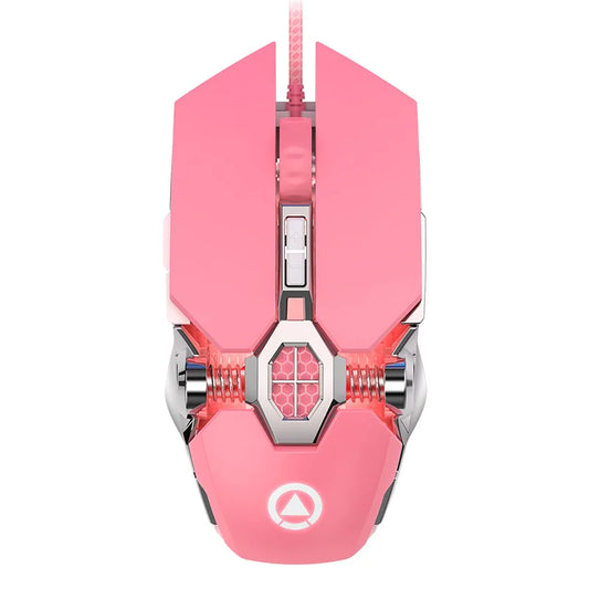Ergonomic RGB Gaming Mouse | Wired 3200DPI USB 6-Button Mute LED Mouse for PC & Laptop