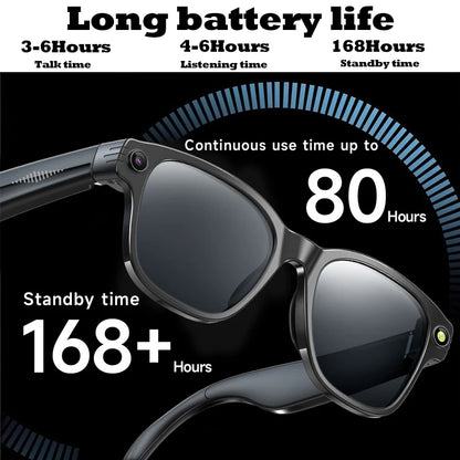 Smart Glasses | 8M HD Camera, AI Voice Assistant, Translation & Object Recognition